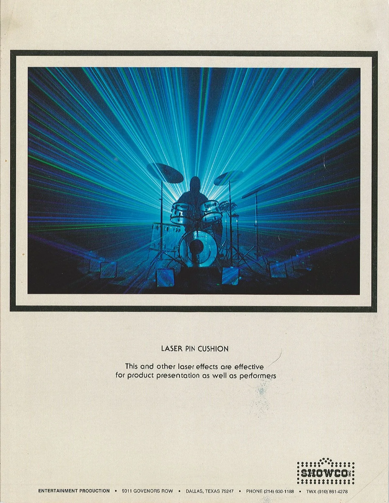 Laser Pin Cushion Ad