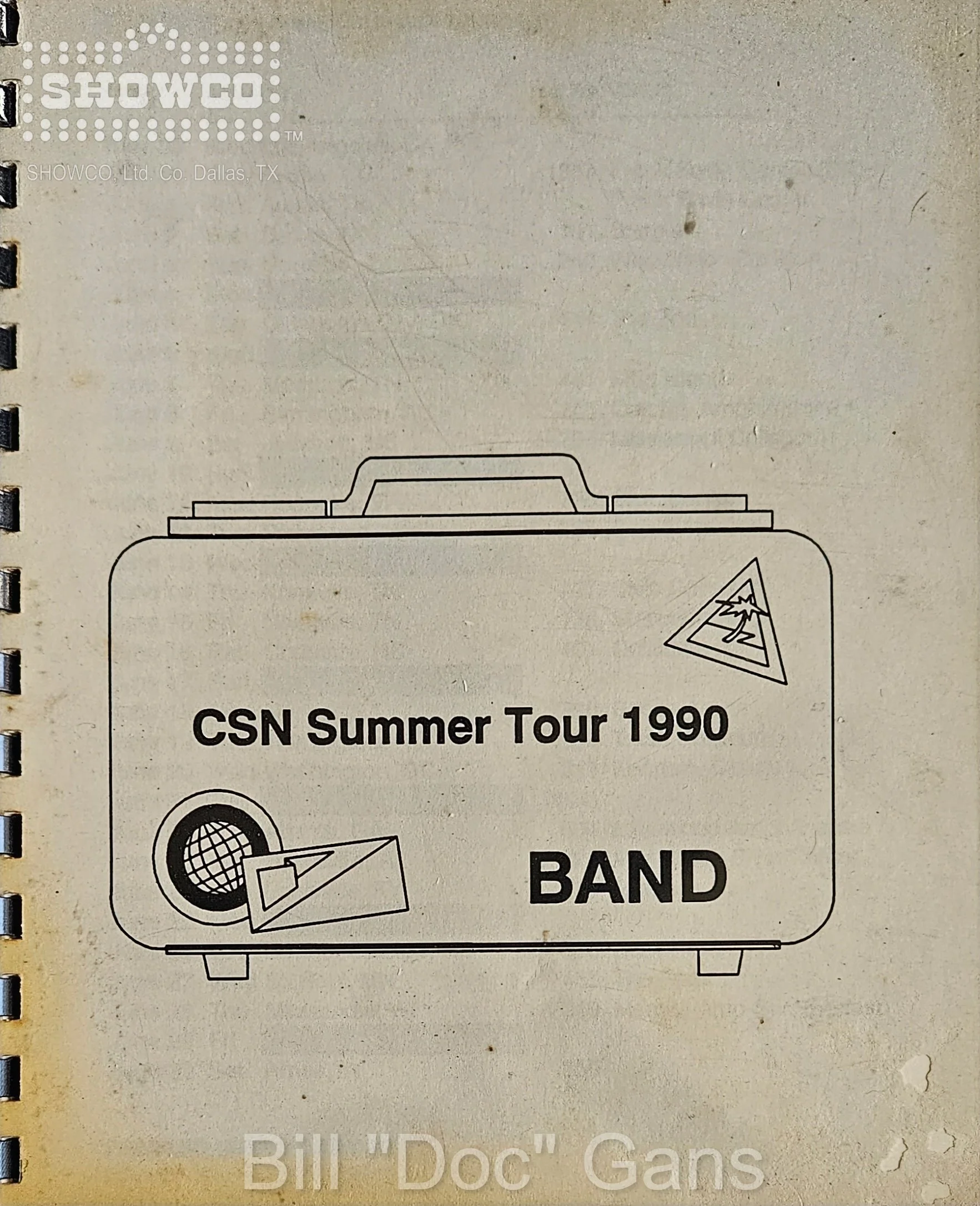 CSN Summer Tour 1990 Itinerary Cover Page