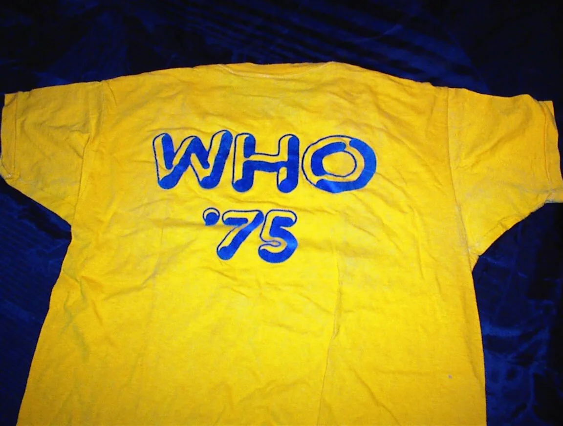 Showco The Who 1975 shirt courtesy of Doc Gans
