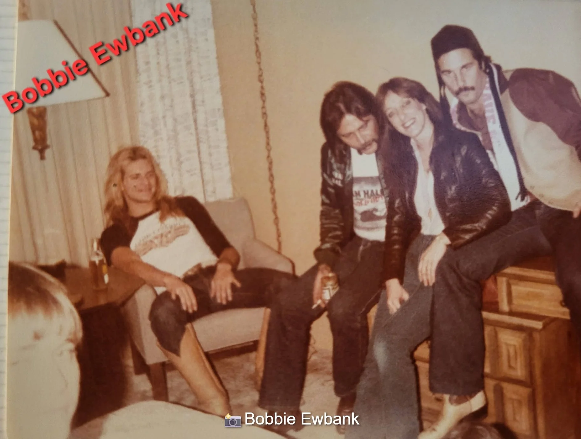 Dave, Joe (Band Bus Driver) Denise (Wardrobe) and Eddie A.