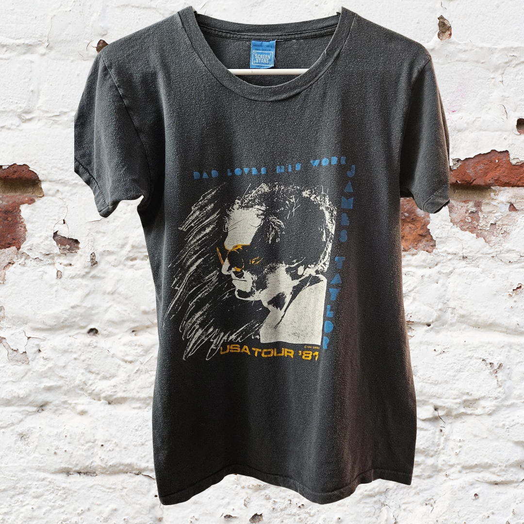 James Taylor Dad Loves His Work 1981 Blk.png
