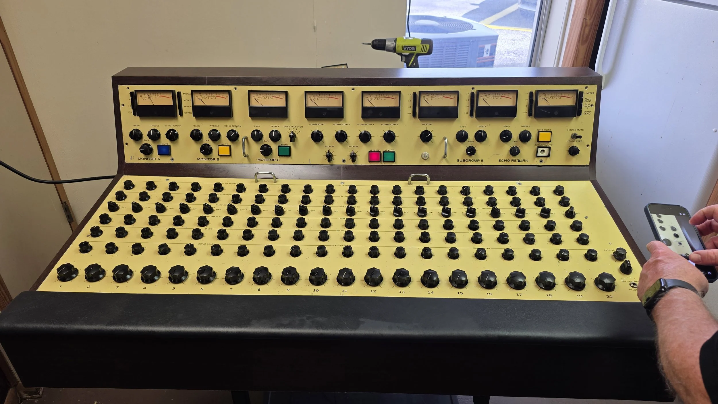 Showco console built for Three Dog Night