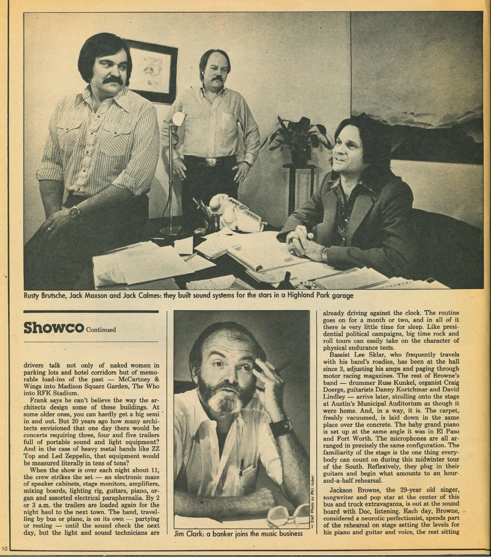 March 12, 1978 Dallas Times Herald Sunday Insert Cover 'Showco lights up their lives' article p.4