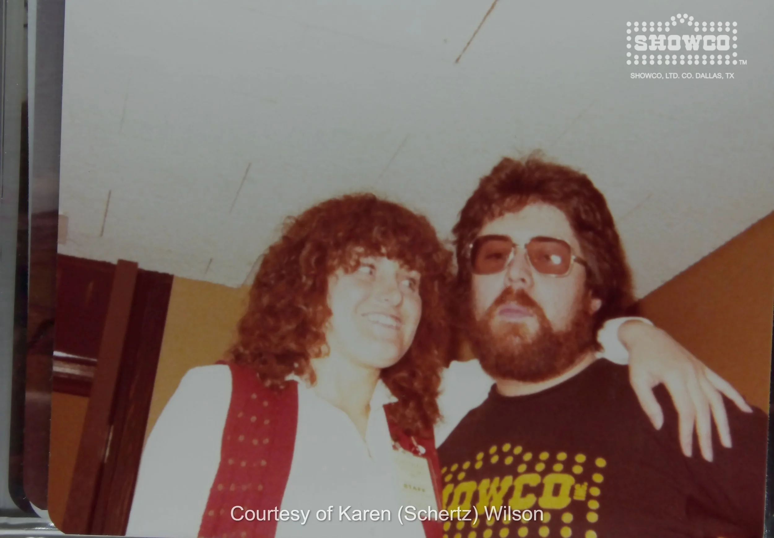 Karen (Schertz) Wilson, Geoff 'Bison' Banks (Showco shirt)