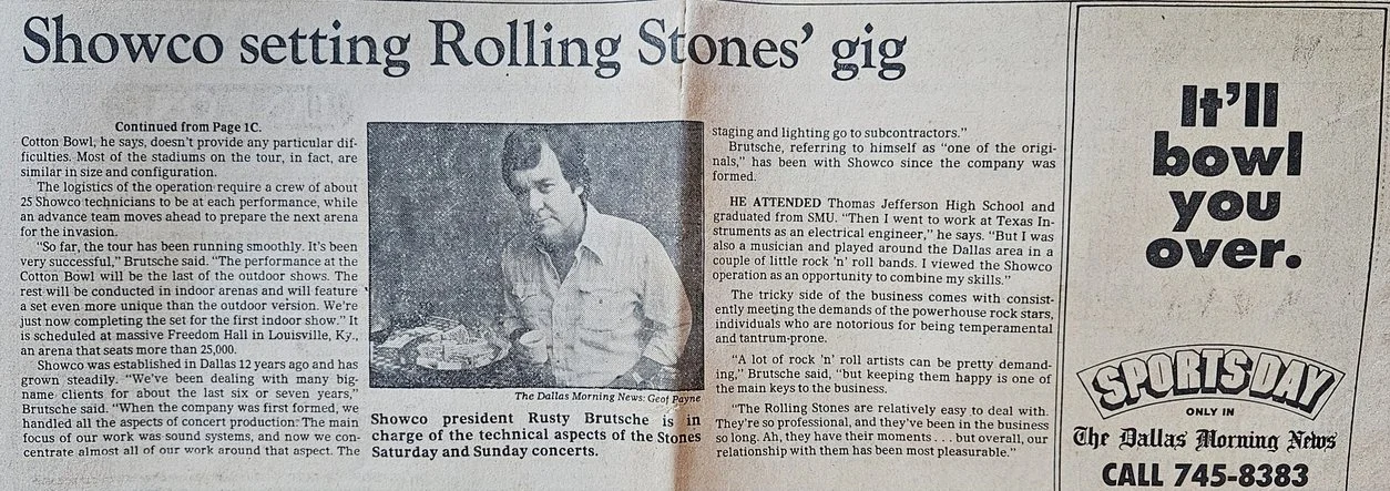 Showco Article with Rusty Brutsche 