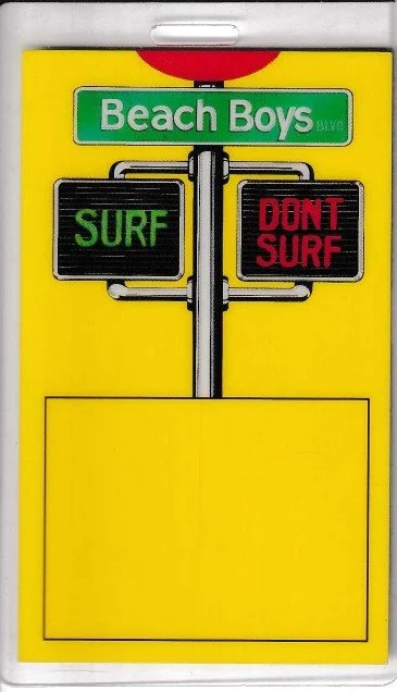 Beach Boys Surf/Don't Surf Crew laminate 1983