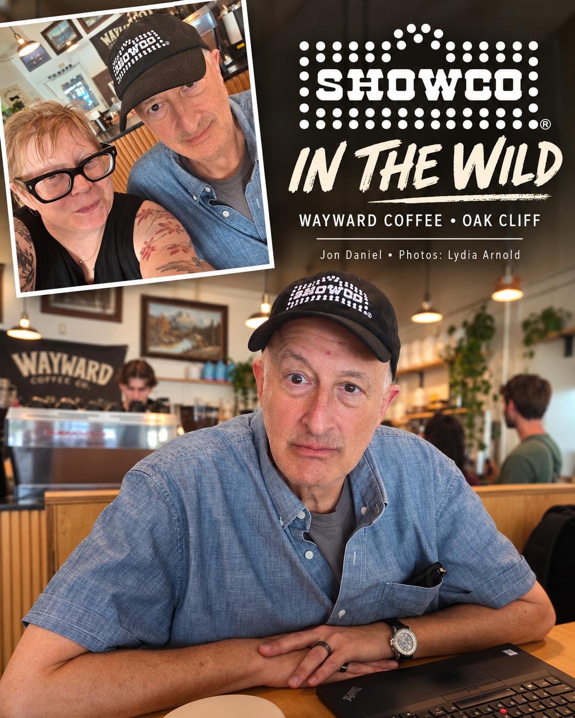 Jon Daniel sporting his Showco hat at Wayward Coffee in Oak Cliff. My friend Lydia Arnold spotted him and sent me the photos. Thanks for the sighting, Lydia! 2026