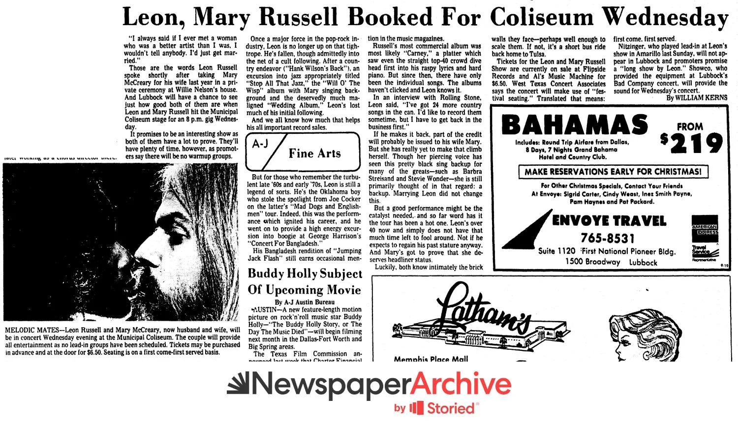 LEON RUSSELL-September,19-1976-Lubbock-Avalanche-Journal-p-73 