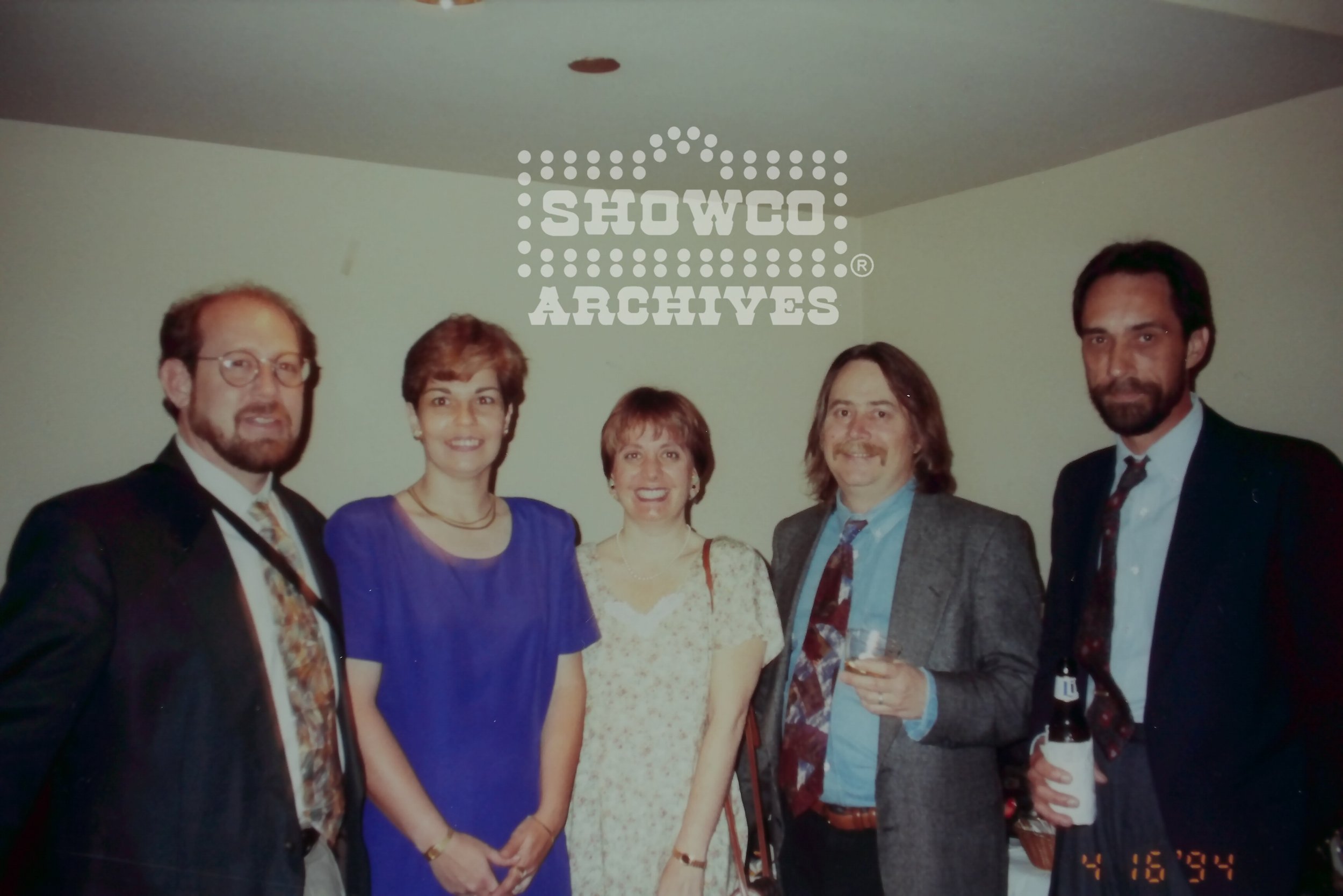 Mike Ponczek, Jenni, Toni Ponczek, Robin Magruder, George Wheatley at Indigo Kretzschmar's 1994 wedding. 
