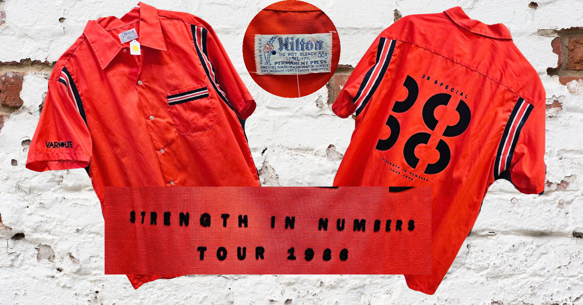 38 Special Strength in Numbers Tour 1986 Vari-Lite Bowling Shirt