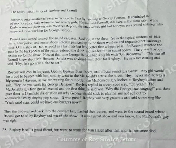 ROY GEORGE BENSON GIRL STORY.jpg