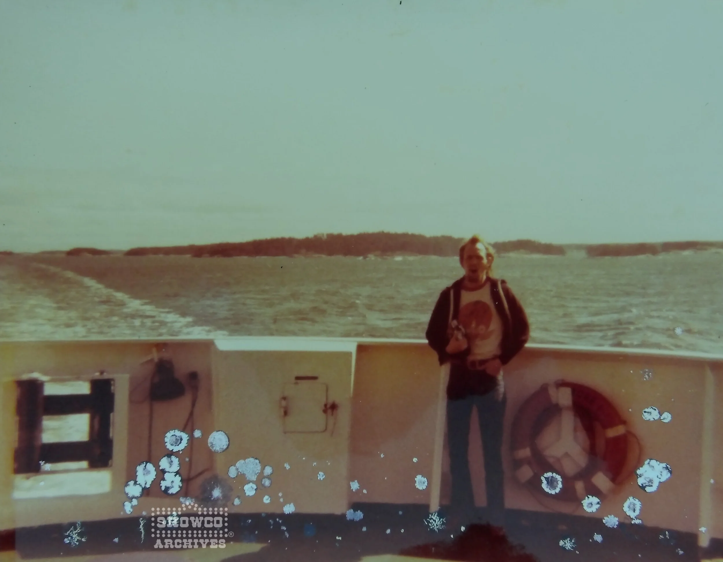 1976 David Bowie Tour - Europe - Larry Sizemore on ferry