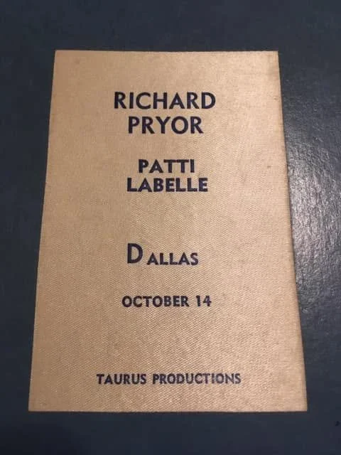Richard Pryor, Patti Labelle Dallas October 14 - Taurus Productions flyer