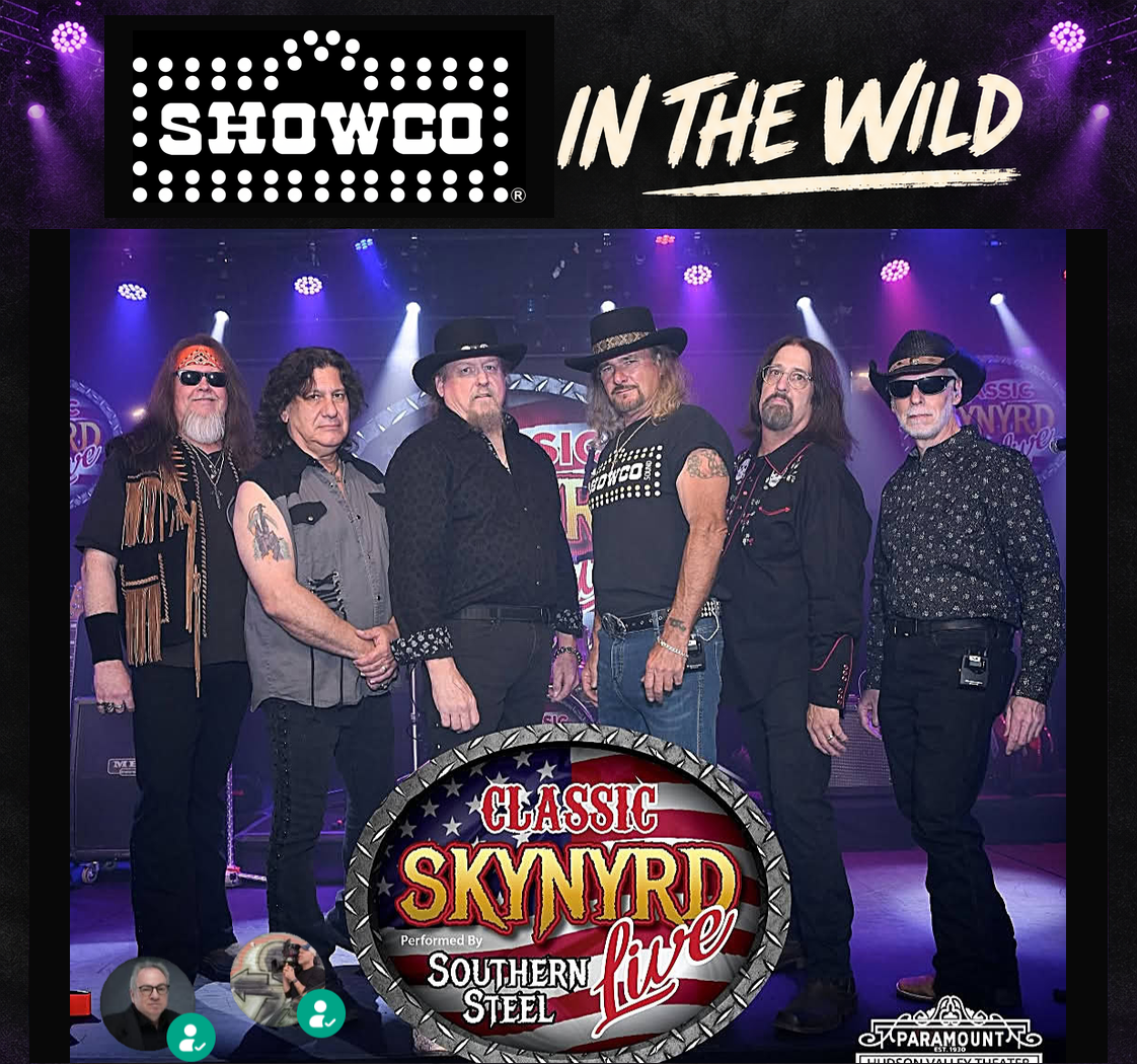 Southern Steel / Classic Skynyrd Live sporting Showco! Jon Kiphart spotted this image in a local tribute-band ad in the Hudson Valley and emailed it to me. Jon also shared memories of working for Rainbow Productions in 1970s London. Thanks for the si