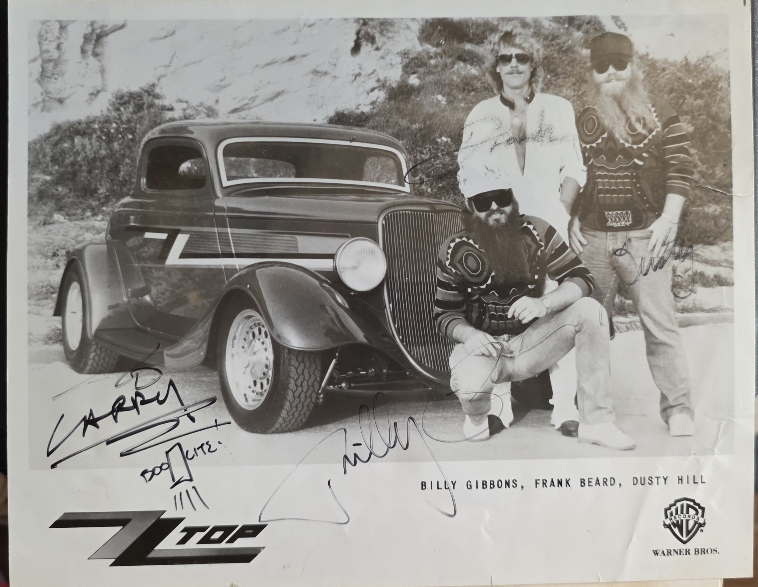 ZZ Top autographed photo