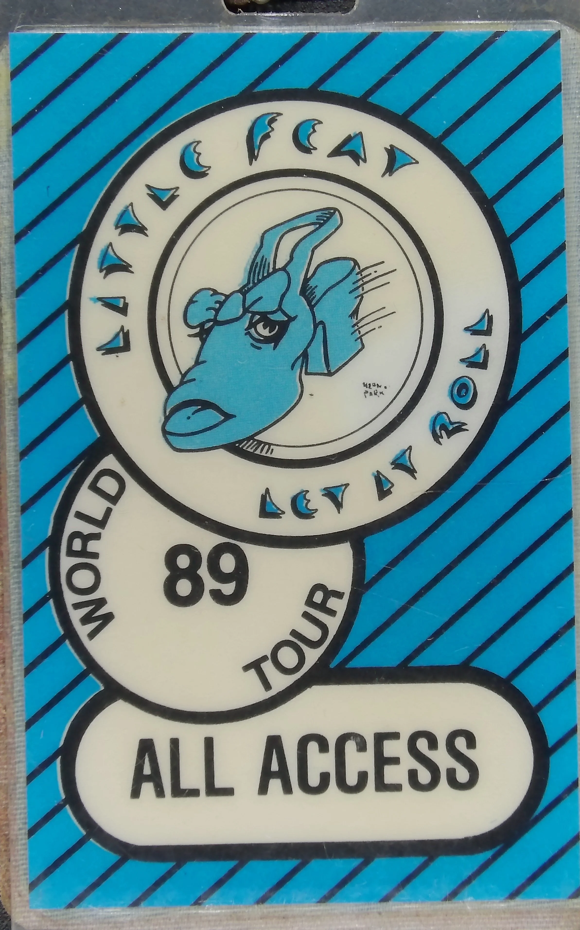 Little Feat 1989 crew laminate - available in Doc's closet in the swag shop