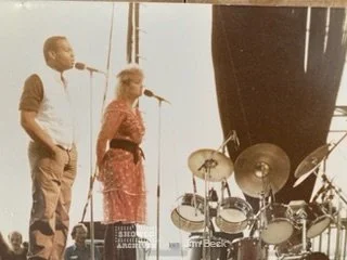Rosemary Butler and Arnold McCuller - 1983 James Taylor backup singers