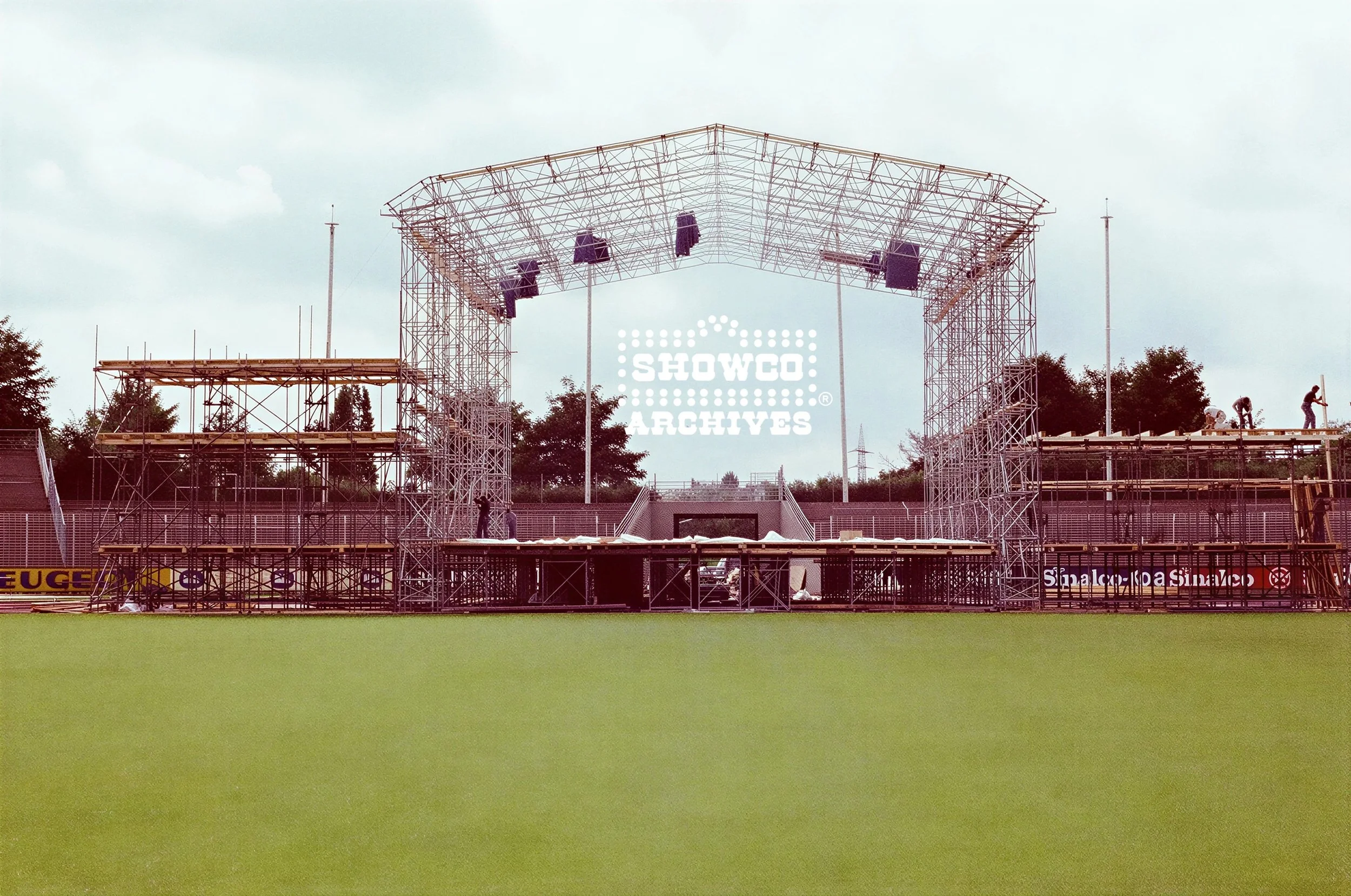 Festival stage at Summertime Open Air Festival, Ulm, Germany, 1978. Courtesy of the Showco Archives.