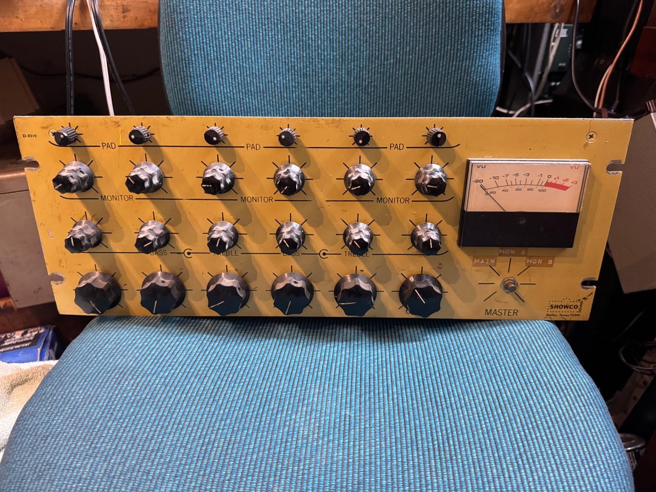 Showco yellow mixer, 1977.