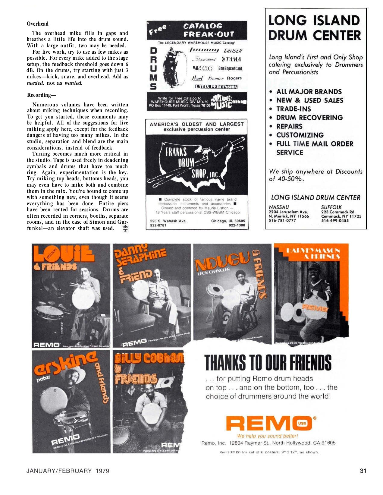 1979 Modern Drummer Magazine