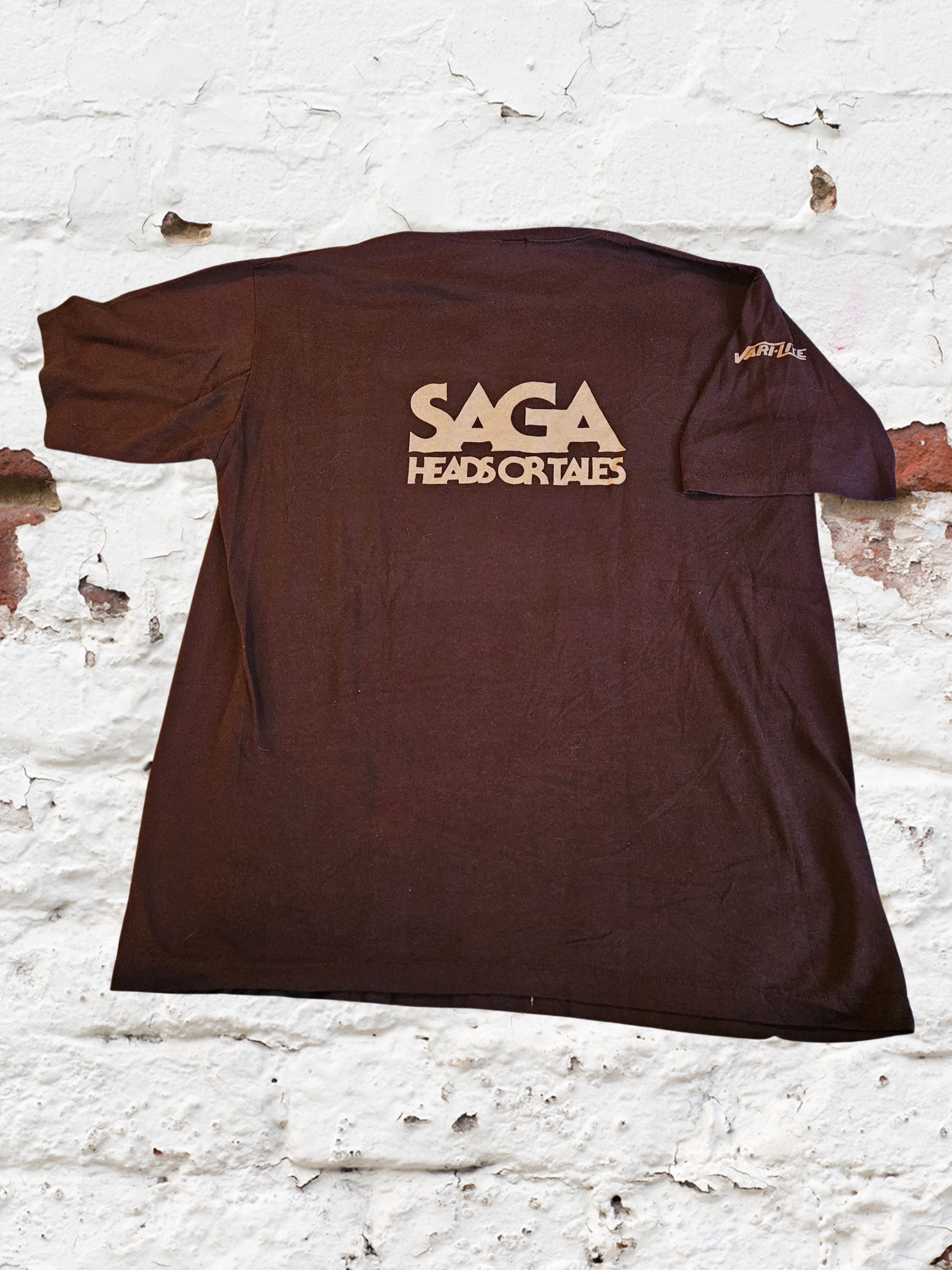 Showco - SAGA Heads or Tails - Vari-Lite - 1983 shirt - courtesy of Mike Ponczek