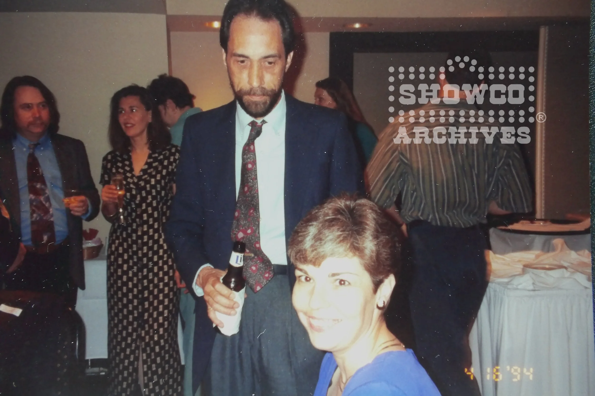 Robin & Mary Magruder in background, George Wheatley and Jenni at Indigo Kretzschmar's 1994 wedding. 