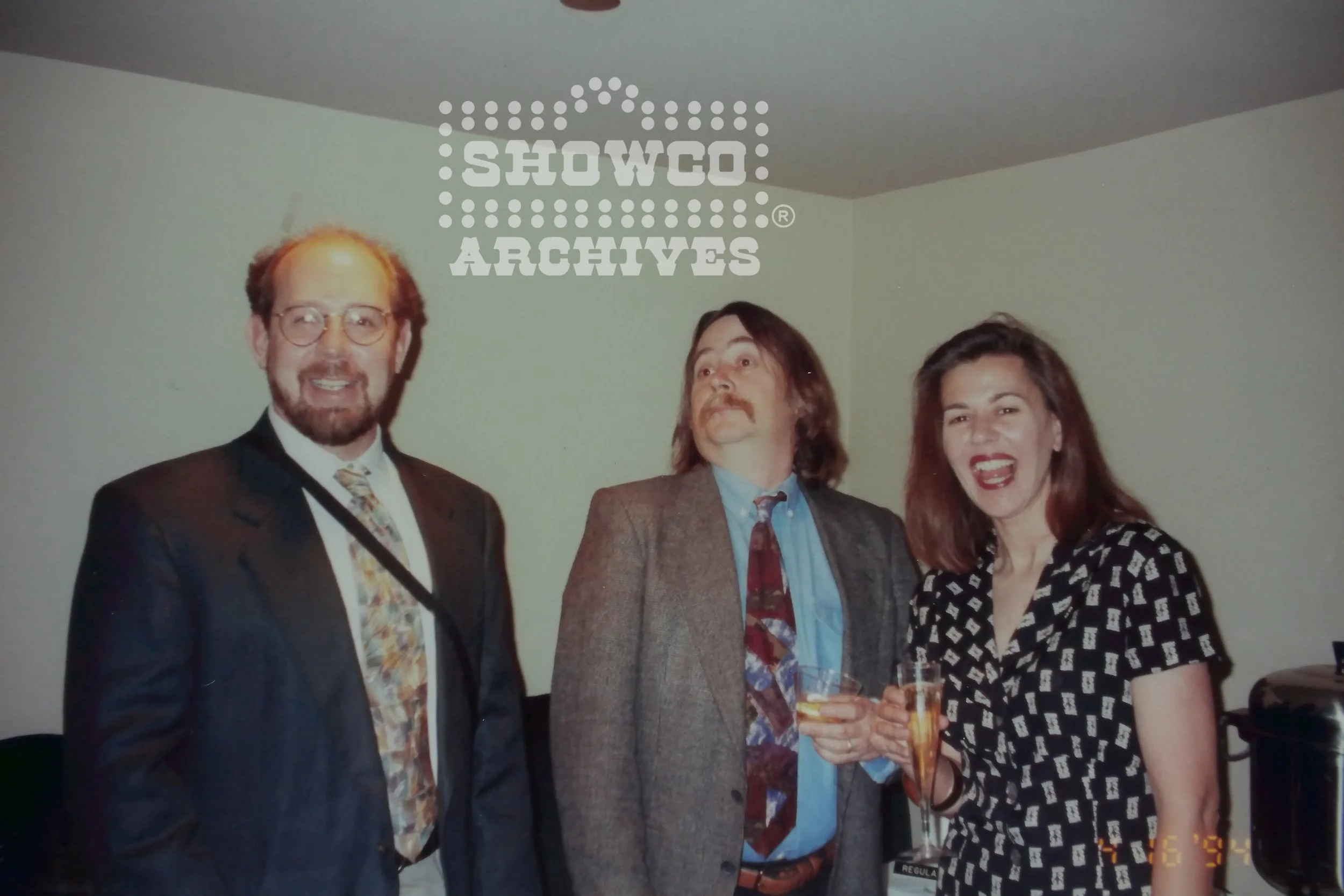 MIke Ponczek, Robin and Mary Magruder at Indigo Kretzschmar's 1994 wedding. 