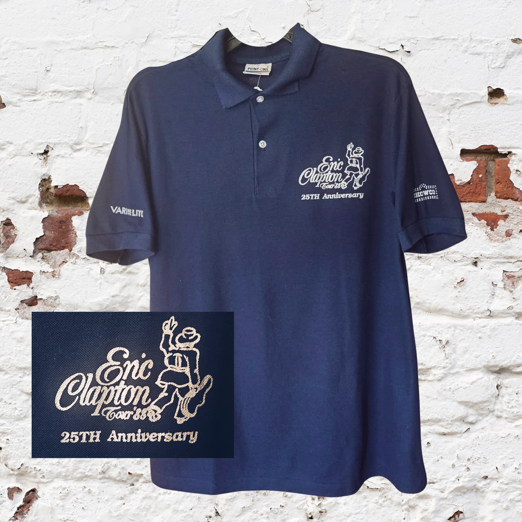 Eric Clapton Tour '88 25th Anniversary Crew Polo