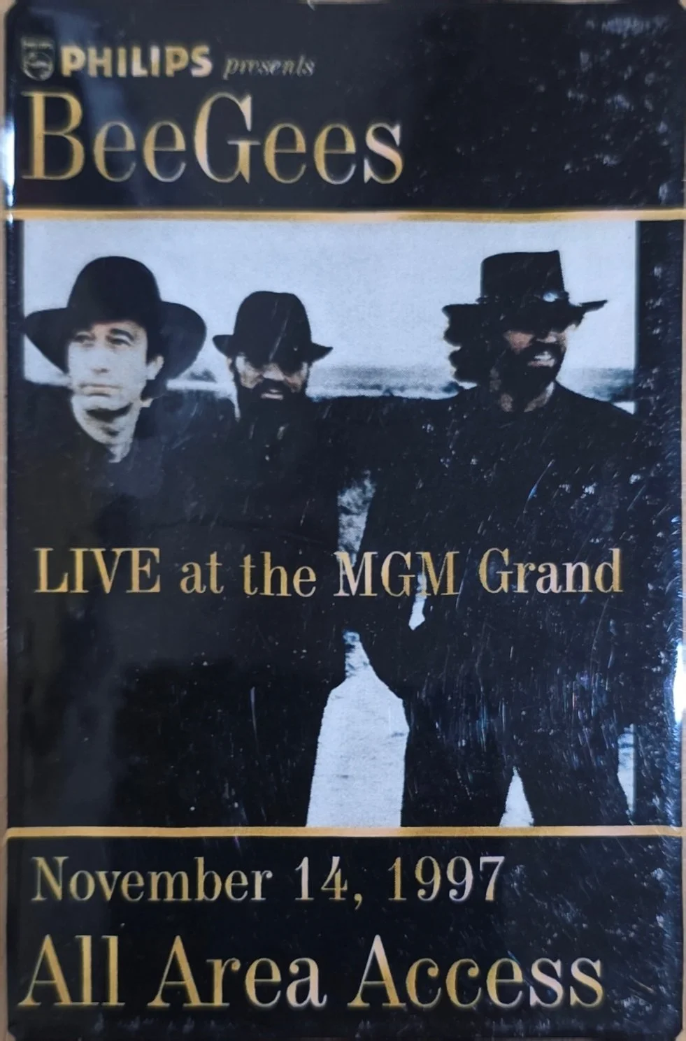 Bee Gees – MGM Grand All Area Access Laminate, 1997 | Johnny "JW" Roberts