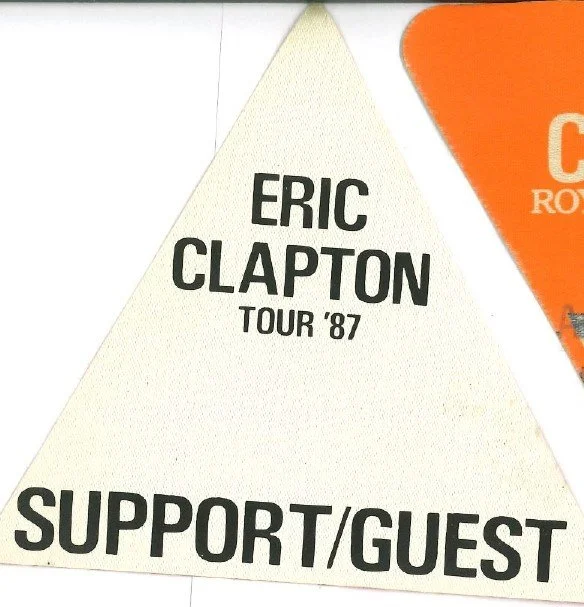 Eric Clapton Tour '87 Support/Guest Pass