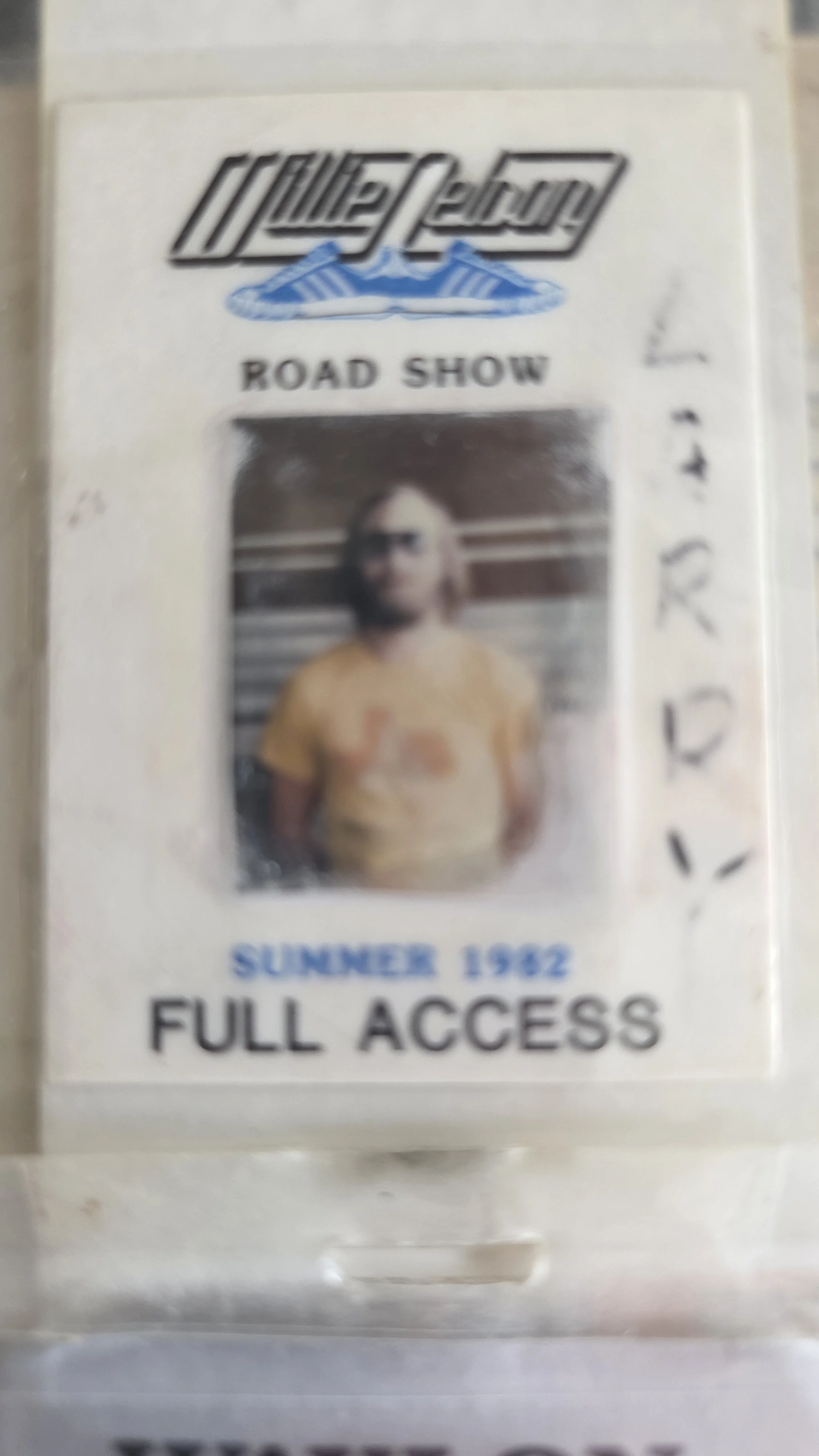 Willie Nelson Road Show 1982 crew laminate