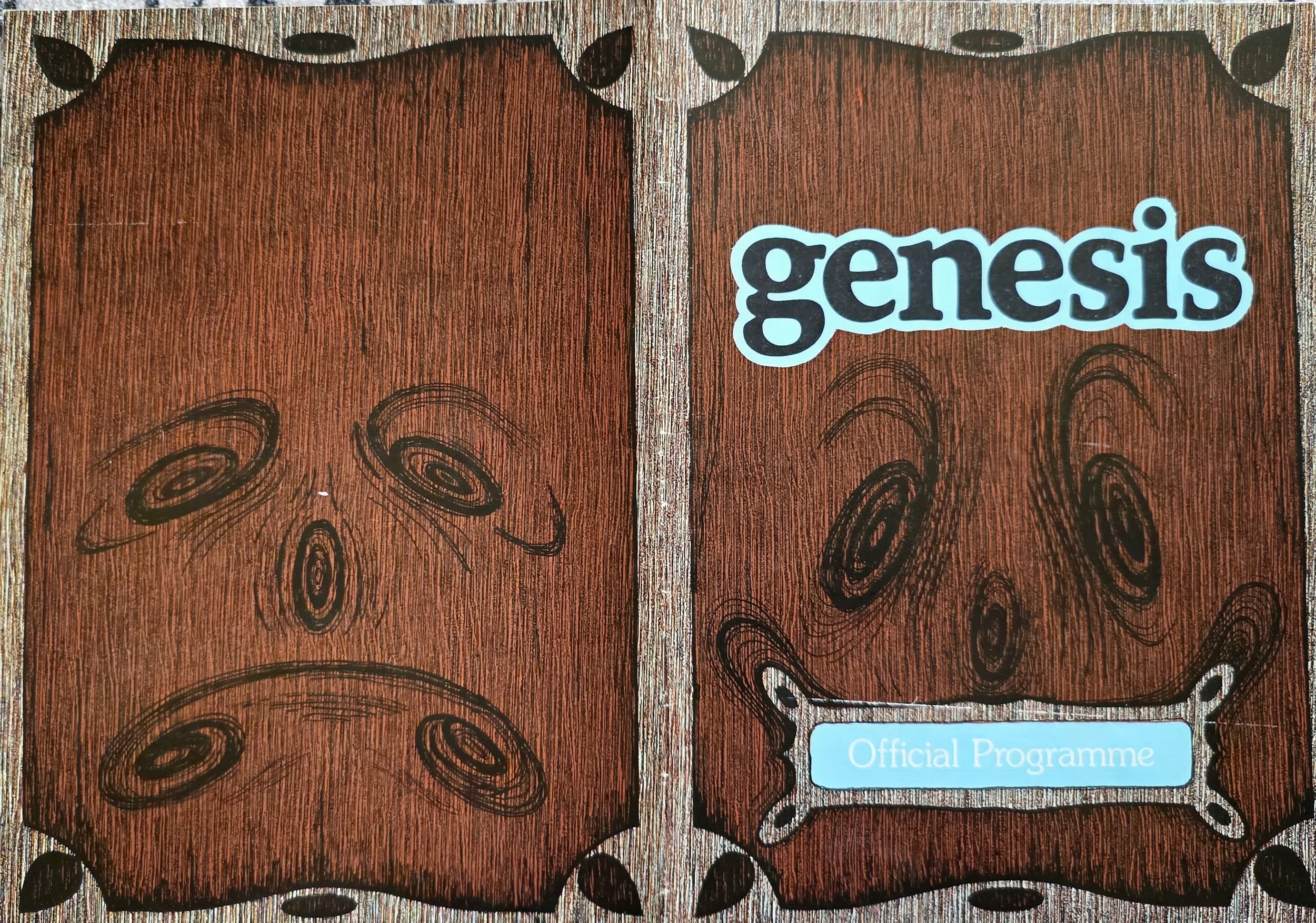 Genesis 1975 Concert program cover