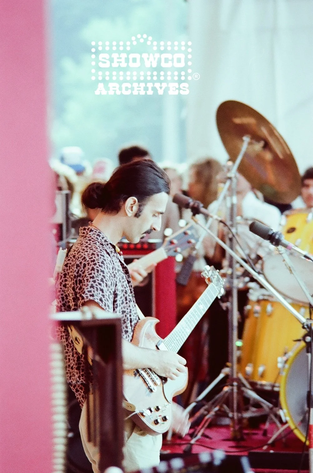 Frank Zappa performs at Summertime Open Air Festival, Ulm, Germany, 1978. Courtesy of the Showco Archives.