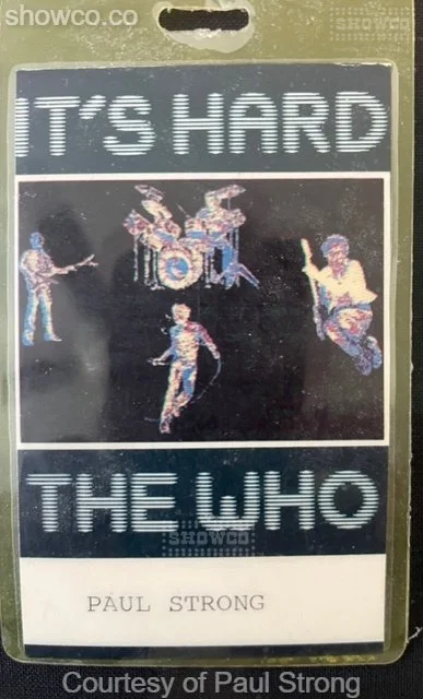 It's Hard, The Who 1982 Laminate - courtesy of Paul Strong