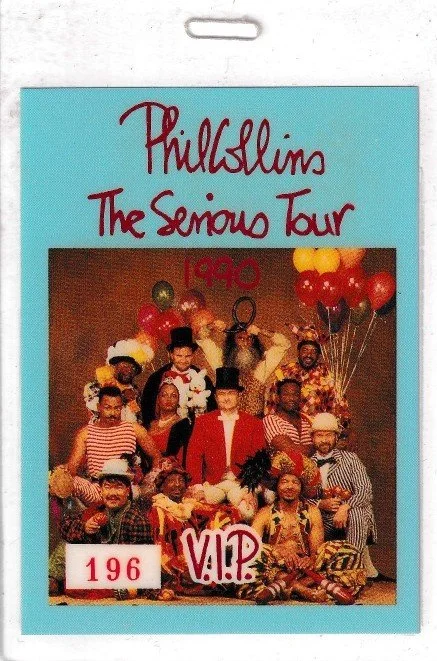 1990 Phil Collins The Serious Tour VIP Laminate