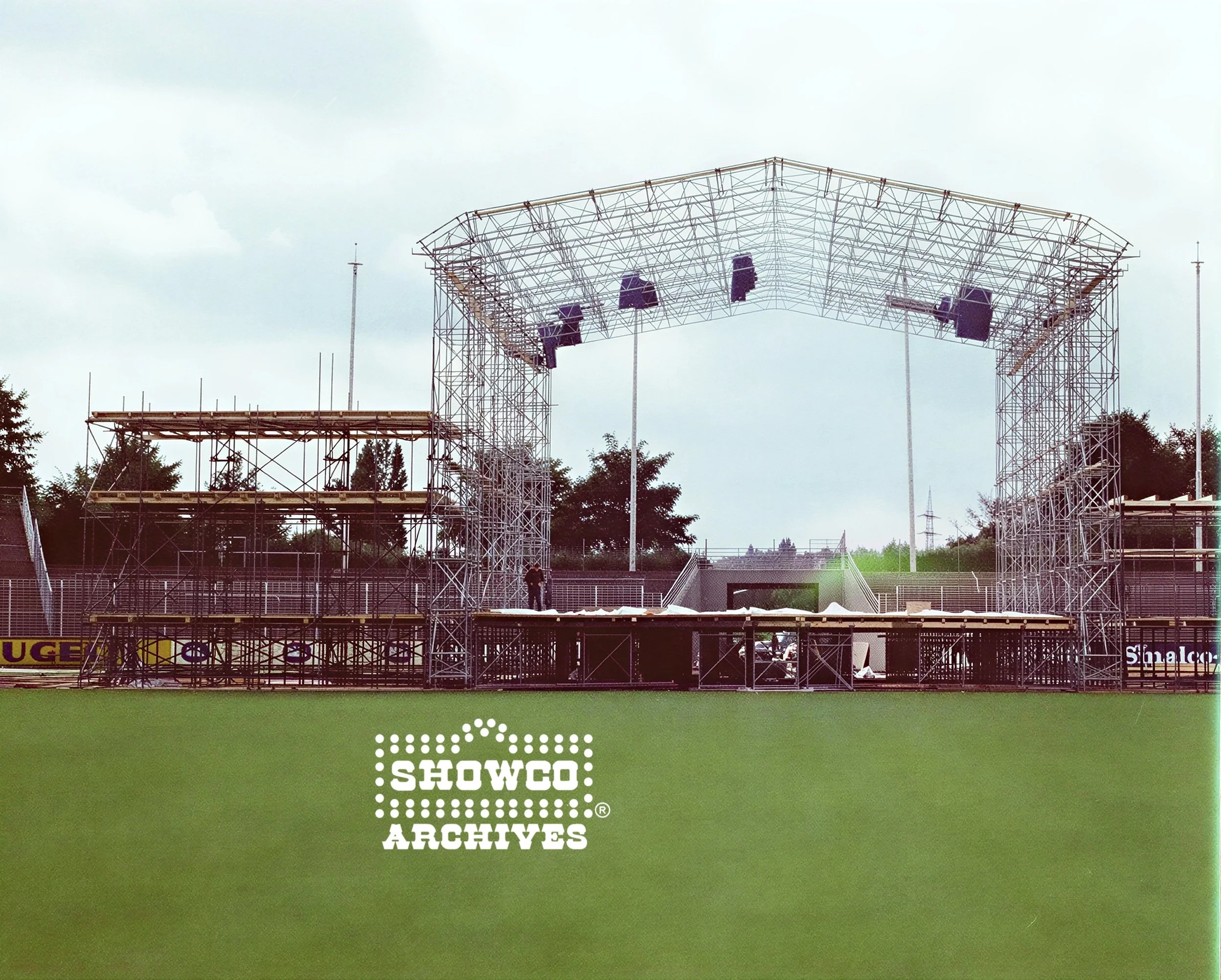Festival stage at Summertime Open Air Festival, Ulm, Germany, 1978. Courtesy of the Showco Archives.