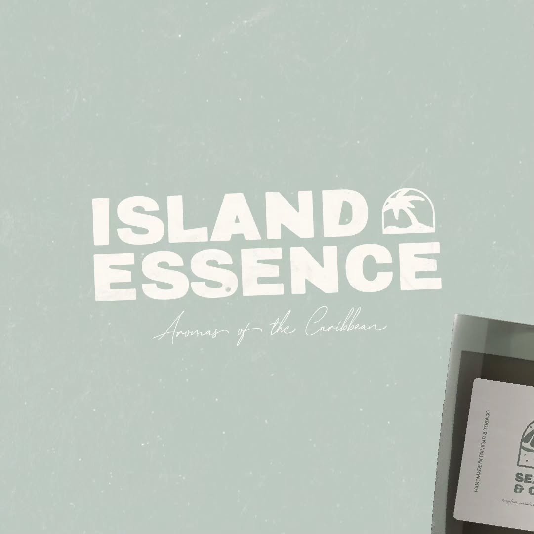 Presenting Island Essence - Aromas of the Caribbean 🌴 Who's writing the business ideas down? I want Caribbean scented candles! And here's how I envision a brand with that niche 💫 
-
I went for something that would be calming, a little warm, and inc