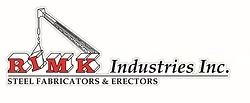 Logo for RMK Industries Inc., a steel fabricator and erector company.