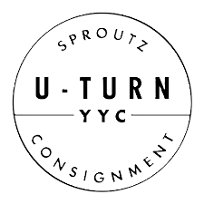 A circular logo with the words 'Sproutz', 'UL-TURN', 'YYC', and 'Construction' arranged around the perimeter, with 'UL-TURN' and 'YYC' separated by horizontal lines.