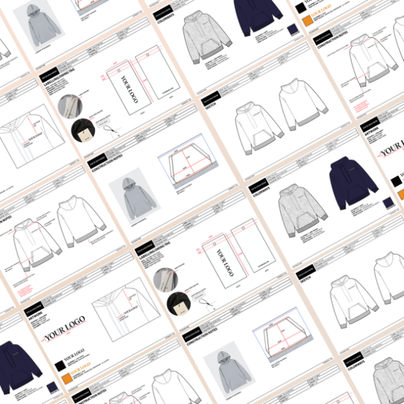 Tech Pack Templates for Canva & Illustrator FashionFanBase