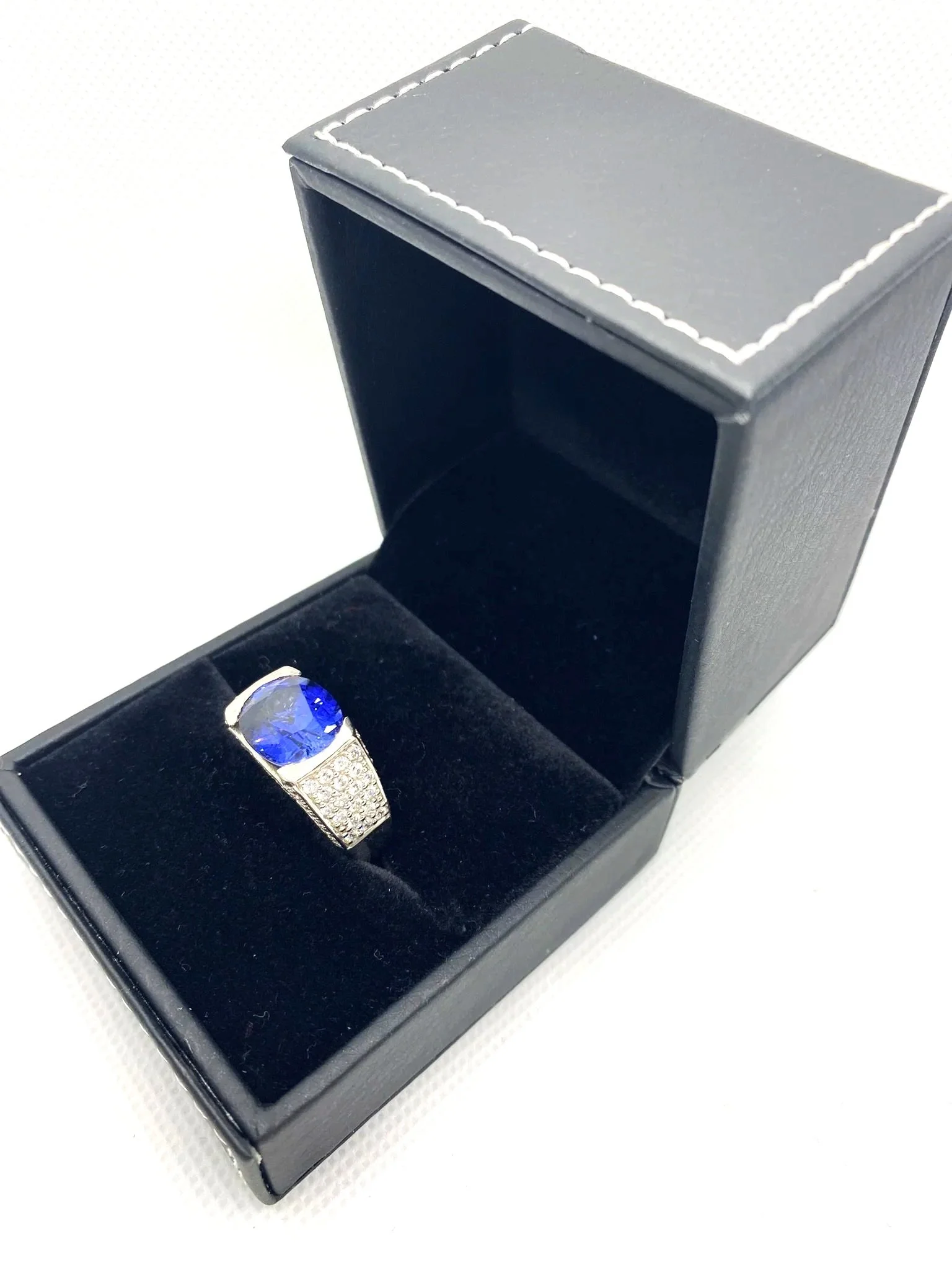 Sapphire & Zircon (S8) Sterling Silver
