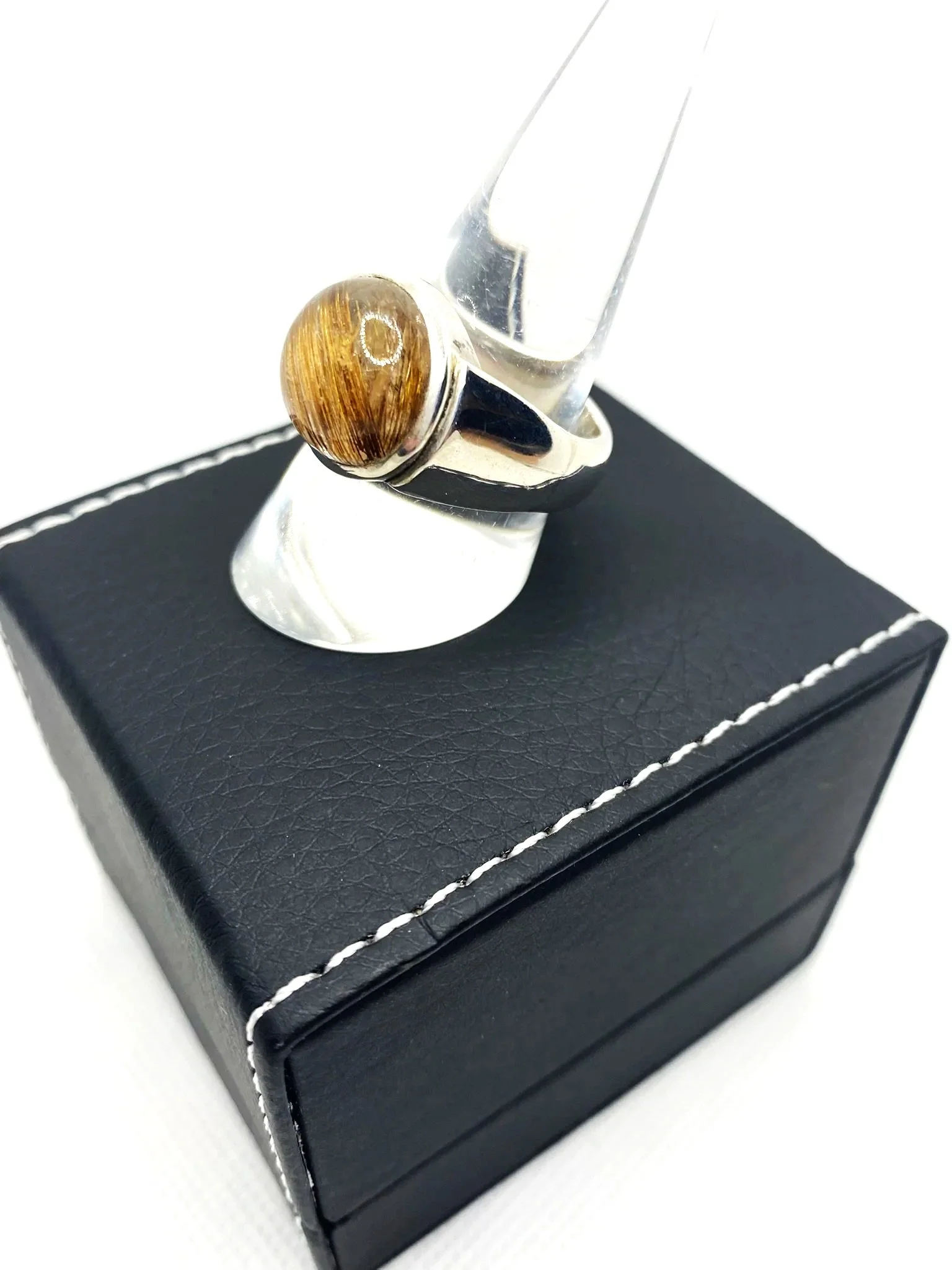 Rutilated Quartz (S9) Sterling Silver Ring