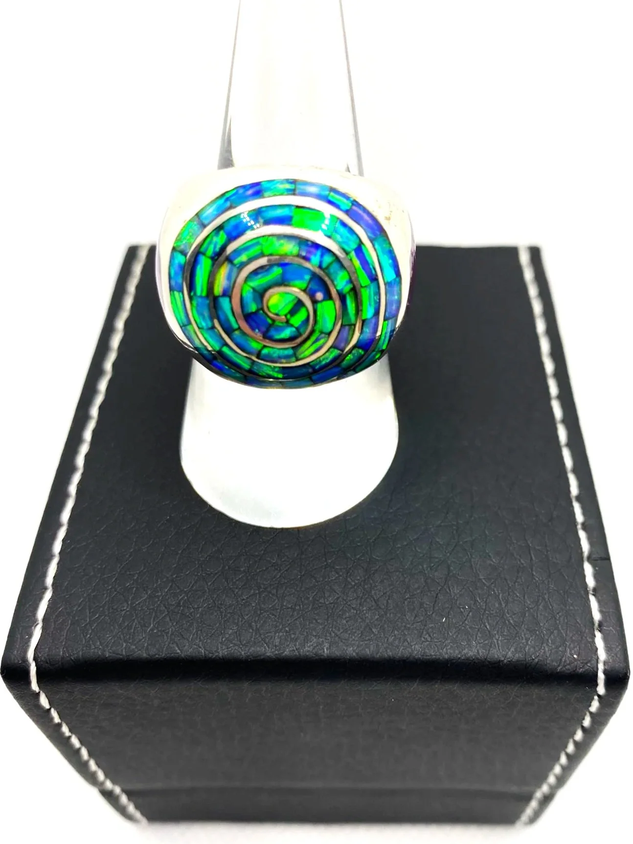 Opal & Mojave Turquoise (S8.5) Sterling Silver Ring