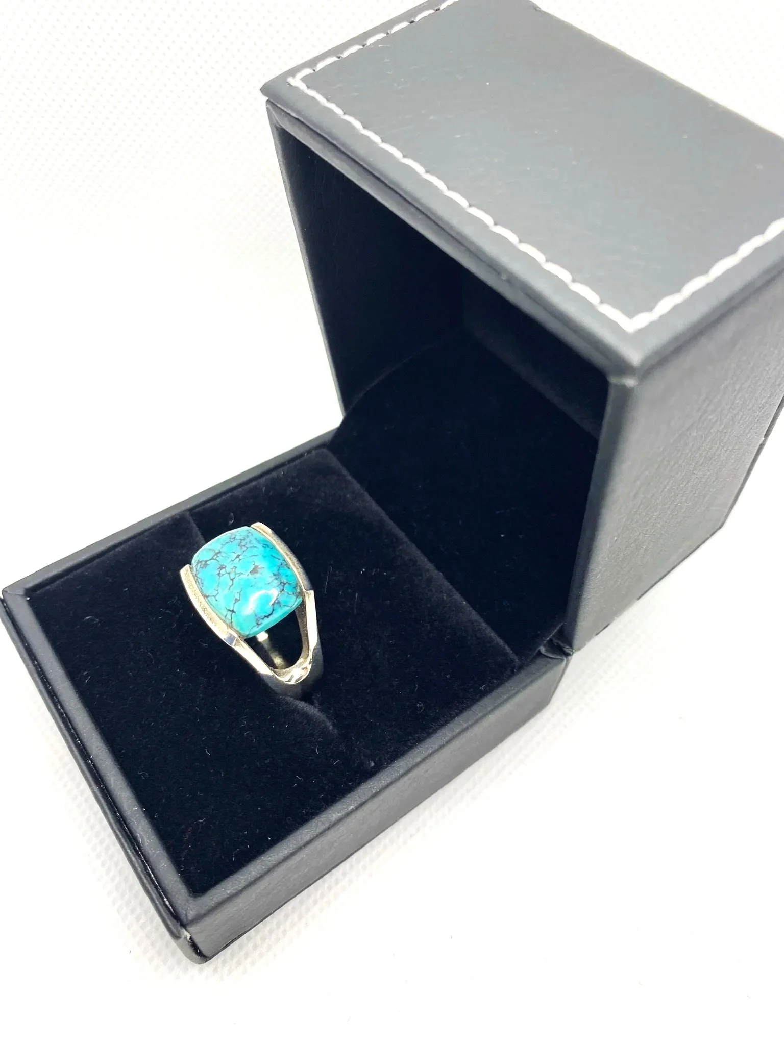 Turquoise Rising (S8.5) Sterling Silver Ring