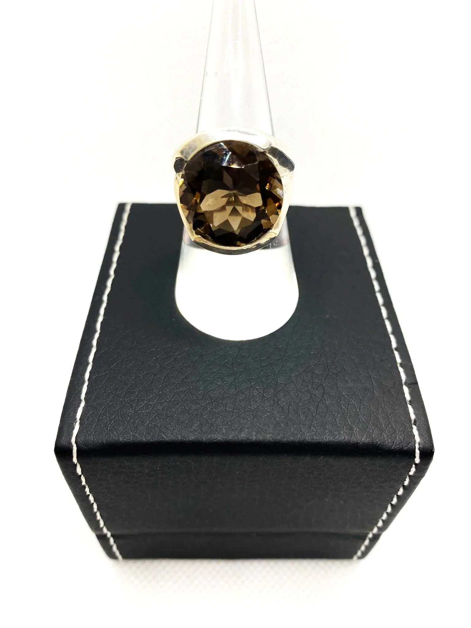 Smokey Quartz (S7) Faceted Beauty Sterling Silver Ring