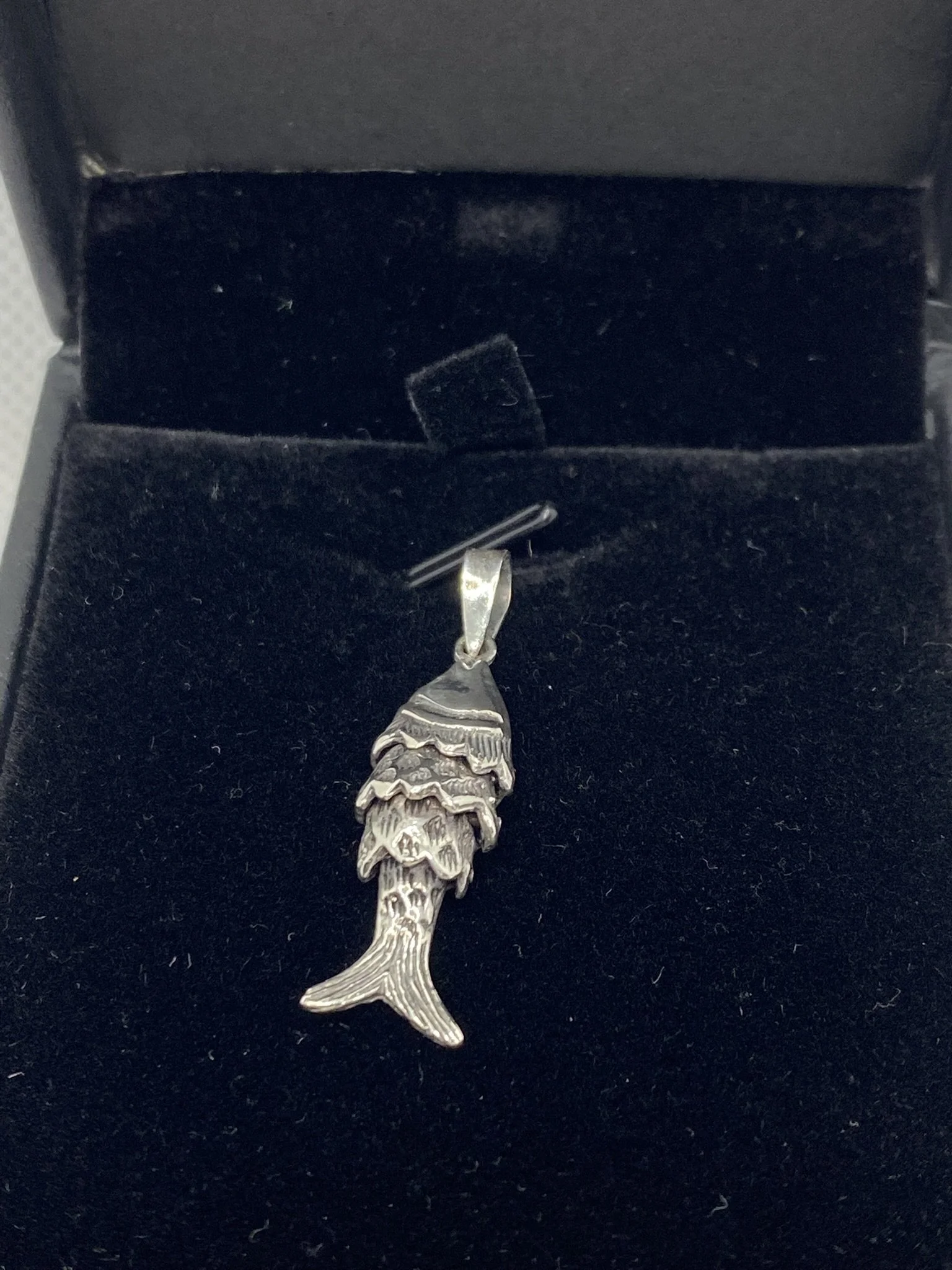 Sterling Silver Fish Totem Pendant