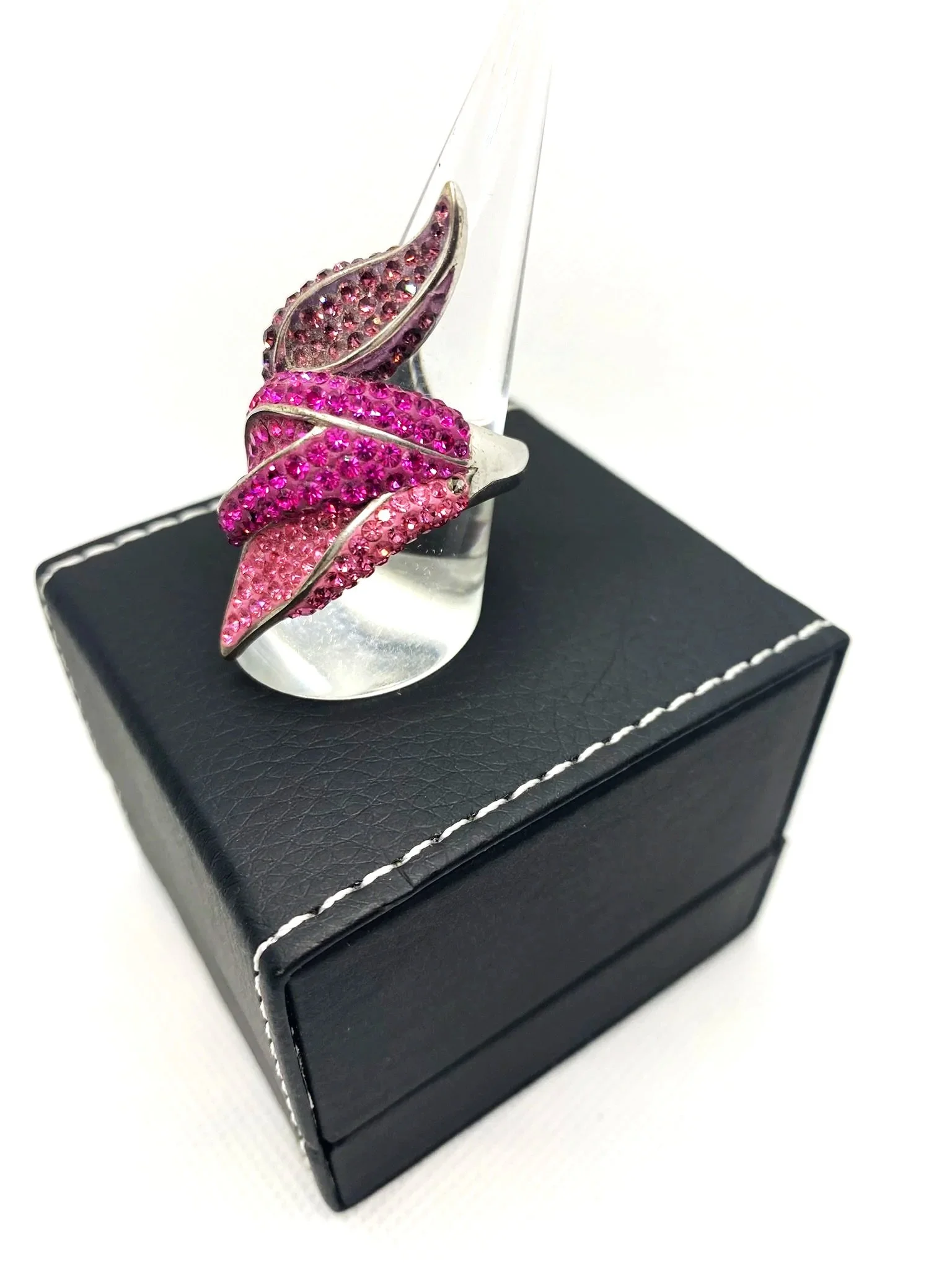 Pink Almandine Garnet (S8.5) Sterling Silver Ring
