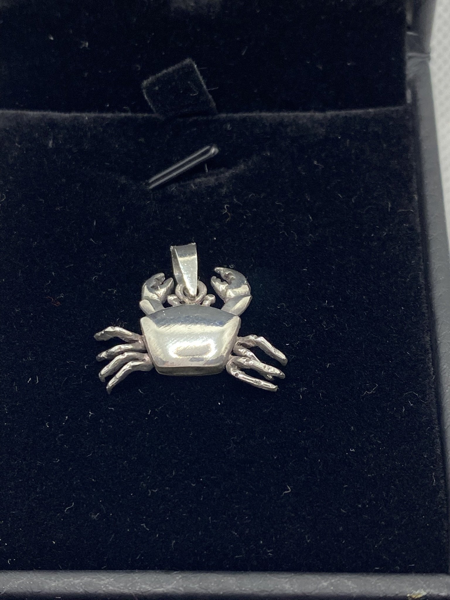 Sterling Silver Crab Totem Pendant