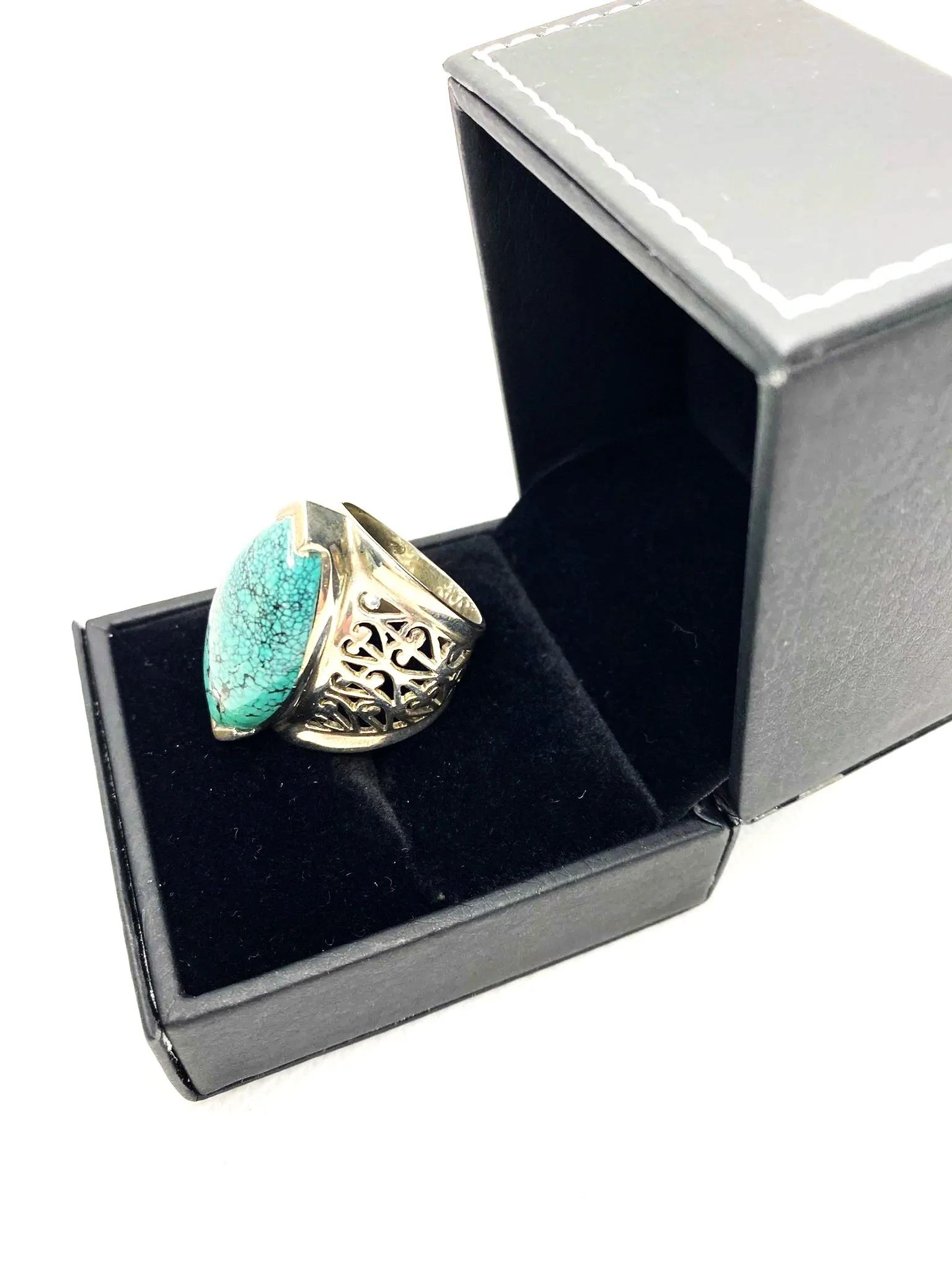 Turquoise Beast (S10) Sterling Silver Ring