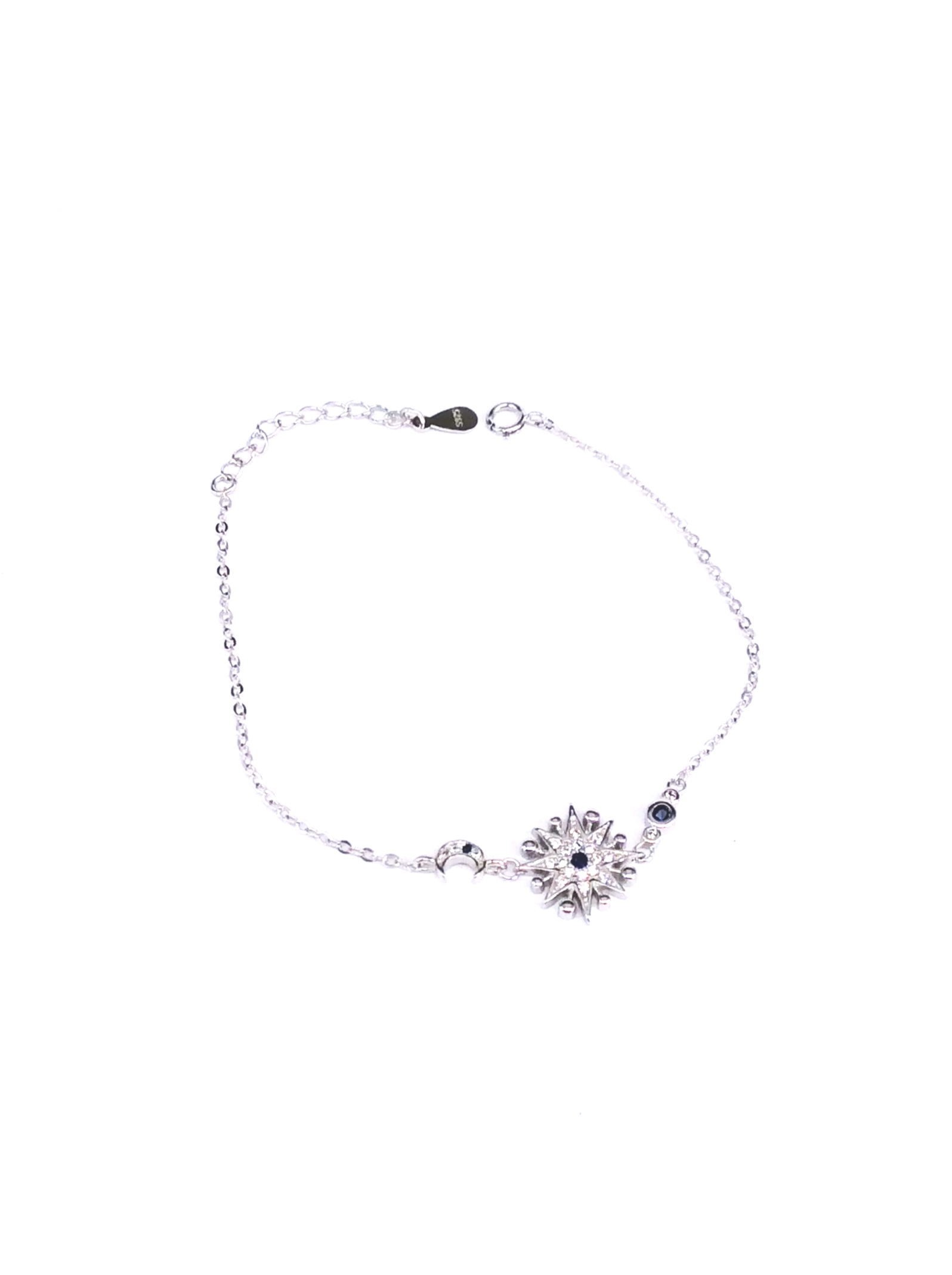 Star Zircon Mini Moon Bracelet
